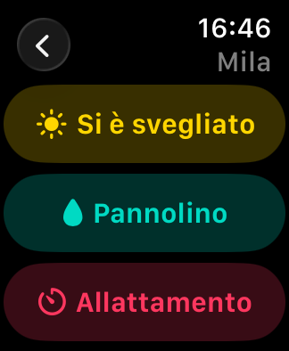 Registrazioni rapide da Apple Watch