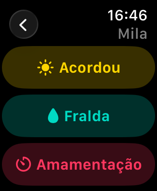 Registos rápidos no Apple Watch